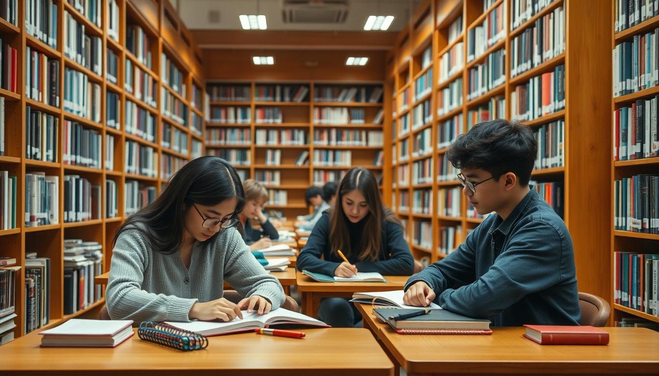 Student developing practical and academic skills